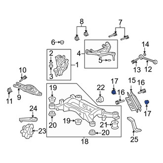 Acura OE - Suspension Trailing Arm Nut