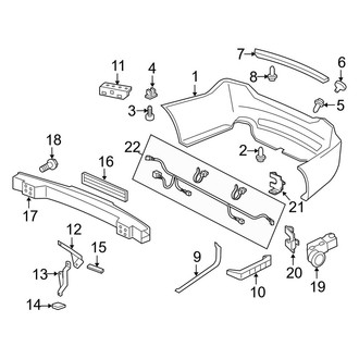 Acura OE - Rear Bumper - Bumper & Components