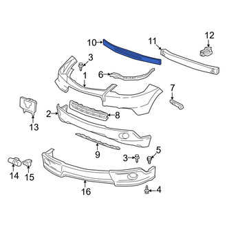 Acura OE - Front Bumper Impact Absorber