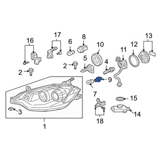 Acura OE - Front Headlight Socket