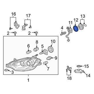 Acura OE - High Intensity Discharge (HID) Headlight Igniter Gasket