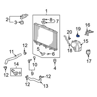Acura OE - Engine Coolant Reservoir Cap