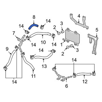 Acura OE - Automatic Transmission Oil Cooler Hose