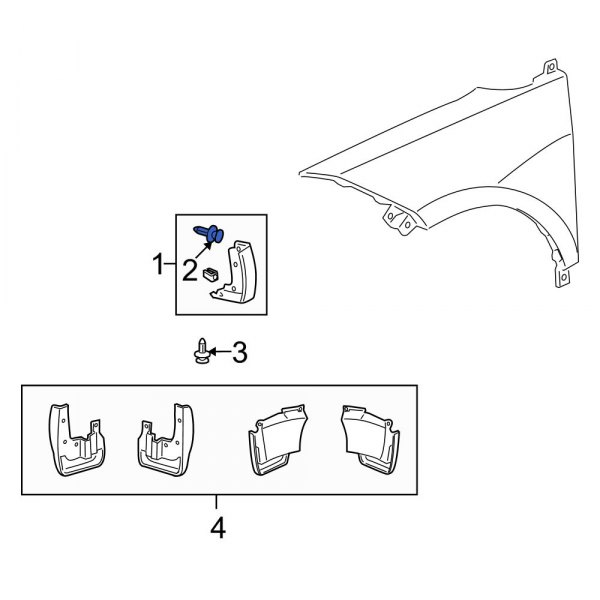 Fender Molding Retainer