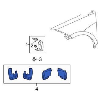 Acura OE - Front Mud Flap Kit