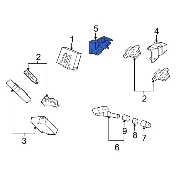 Tire Pressure Monitoring System (TPMS) Sensor Bracket