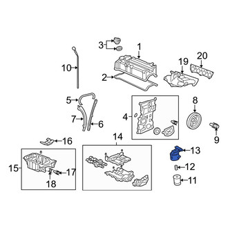 Acura OE - Engine Oil Filter Housing