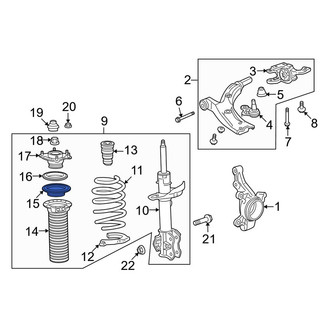 Acura OE - Front Coil Spring Insulator
