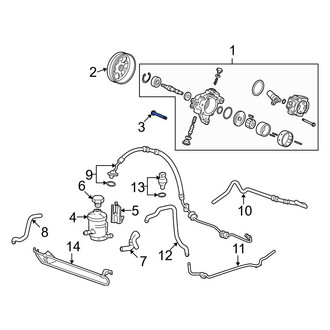 Acura OE - Upper Alternator Bracket Bolt