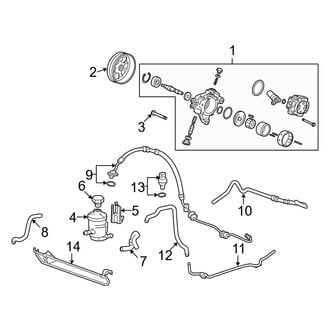 Acura OE - Steering Gear & Linkage - Pump & Hoses