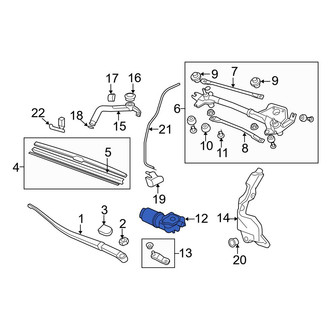Acura OE - Front Wiper Motor