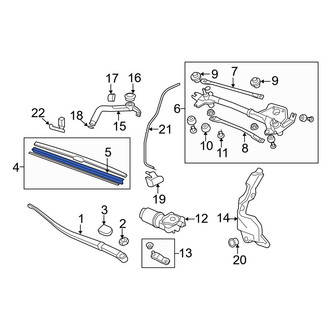 Acura OE - Front Right Wiper Blade Refill