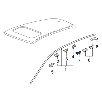 Acura OE - Roof Drip Molding Clip