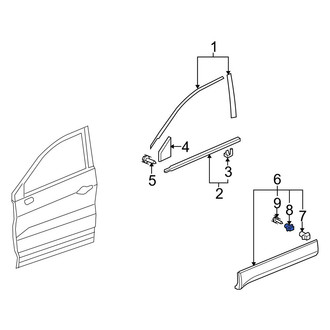 Acura OE - Front Lower Exterior Molding Clip
