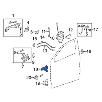 Acura OE - Front Right Upper Door Hinge