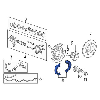 Acura OE - Rear Parking Brake Shoe