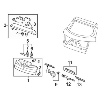Acura OE - Lift Gate - Exterior Trim