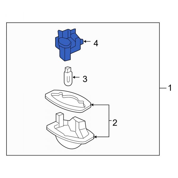 License Plate Light Socket