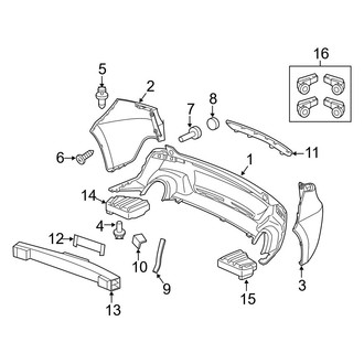 Acura OE - Rear Bumper - Bumper & Components