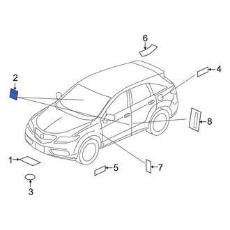 Acura OE - Air Bag Information Label