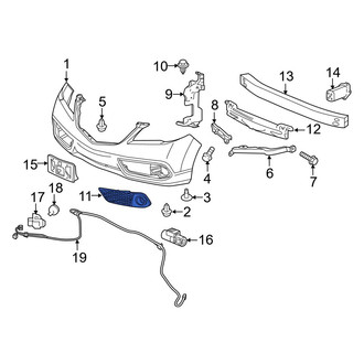 Acura OE - Front Left Fog Light Trim