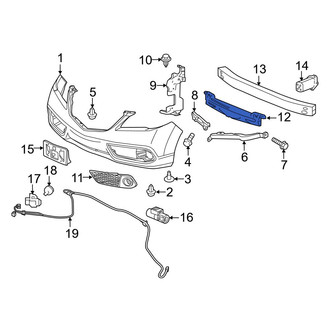 Acura OE - Front Bumper Impact Absorber