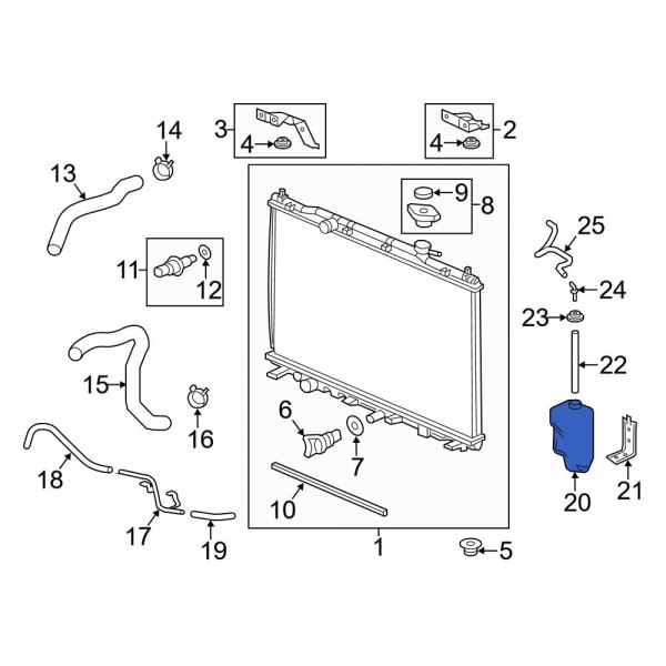 Engine Coolant Reservoir