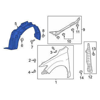 Acura OE - Front Left Fender Splash Shield