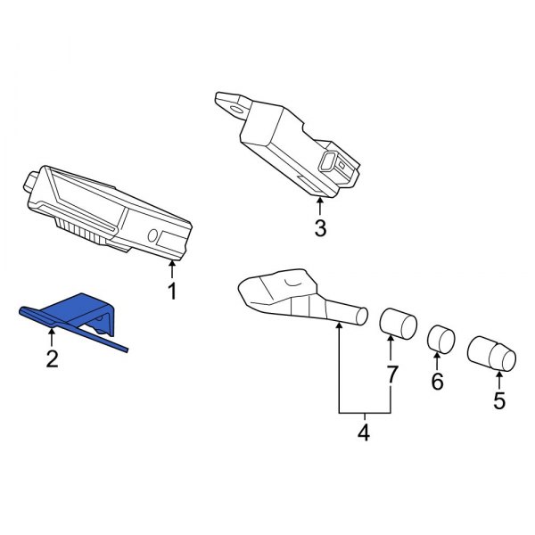 Tire Pressure Monitoring System (TPMS) Receiver Bracket