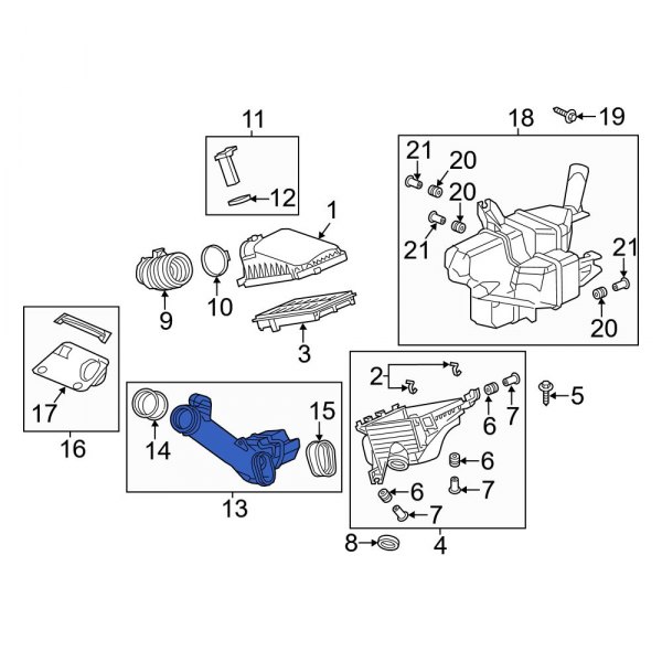 Engine Air Intake Hose