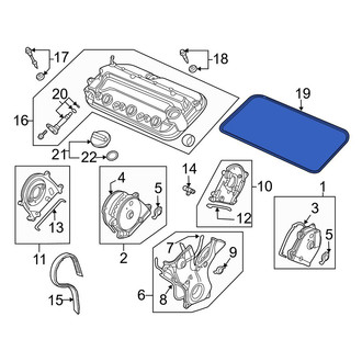 Acura OE - Right Engine Valve Cover Gasket