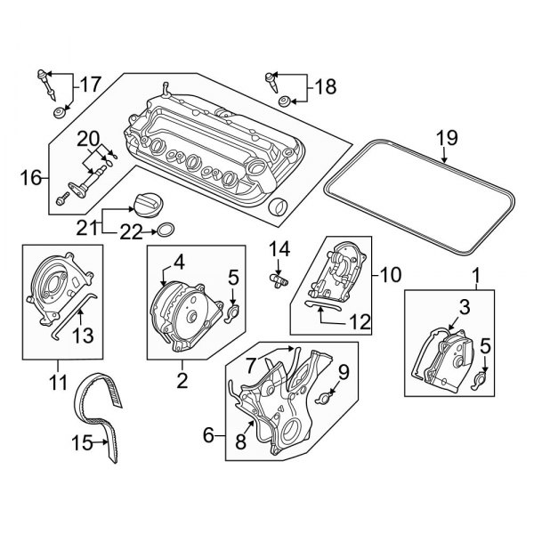 Engine / Transaxle - Valve & Timing Covers