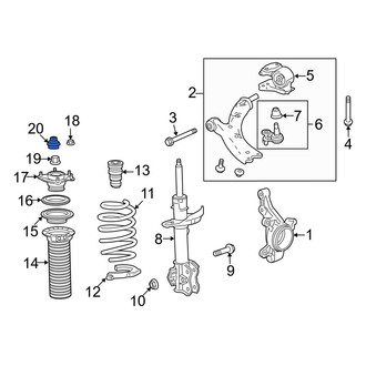 Acura OE - Suspension Strut Mount Cap