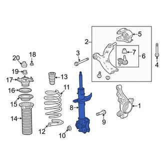 Acura OE - Front Left Suspension Strut