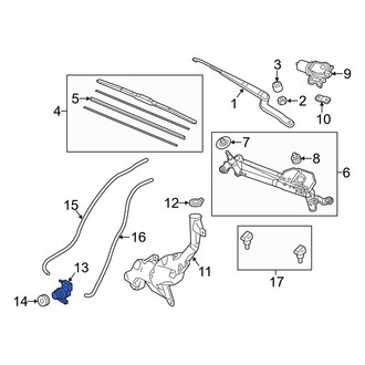 Acura OE - Windshield Washer Pump