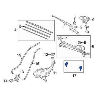 Acura OE - Front Windshield Washer Nozzle