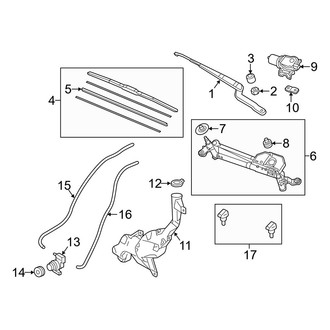 Acura OE - Windshield - Wiper & Washer Components