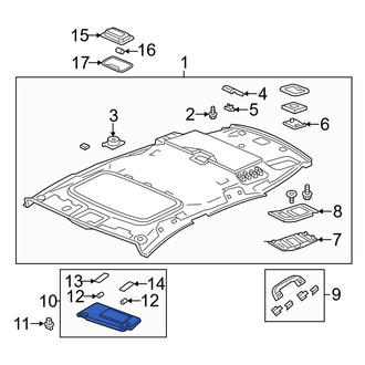 Acura OE - Left Sun Visor