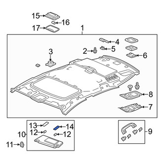 Acura OE - Left Sun Visor Light