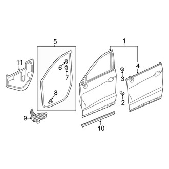 Acura OE - Front Door - Door & Components