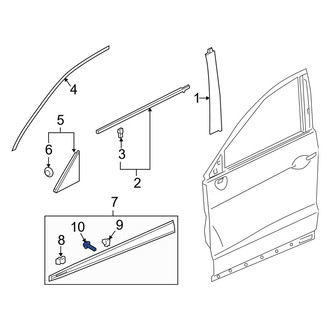 Acura OE - Rear Door Molding Screw