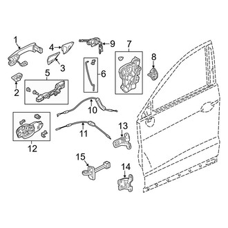 Acura OE - Front Door - Lock & Hardware