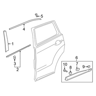 Acura OE - Rear Door - Exterior Trim
