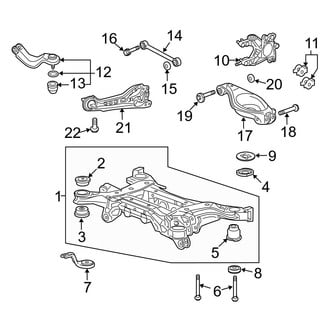 Acura OE - Rear Suspension - Suspension Components (FWD)