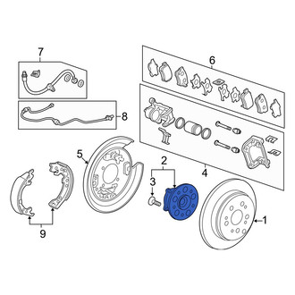 Acura OE - Rear Wheel Bearing and Hub Assembly