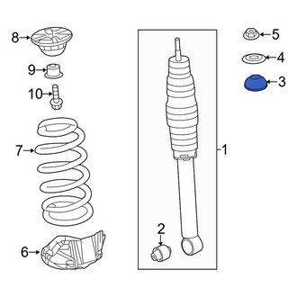 Acura OE - Suspension Shock Absorber Mount Insulator