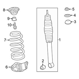 Acura OE - Rear Suspension - Shocks & Components (AWD)
