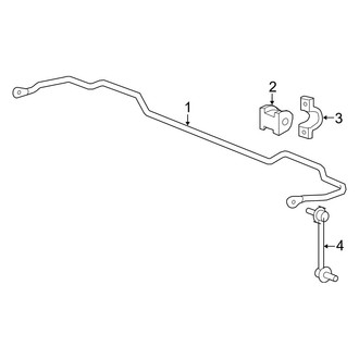 Acura OE - Rear Suspension - Stabilizer Bar & Components (AWD)