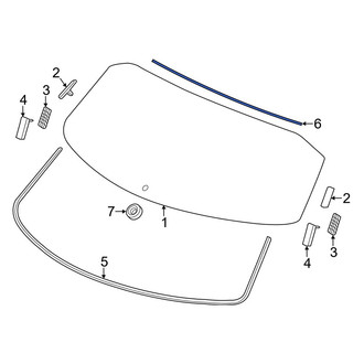 Acura OE - Rear Upper Liftgate Glass Seal