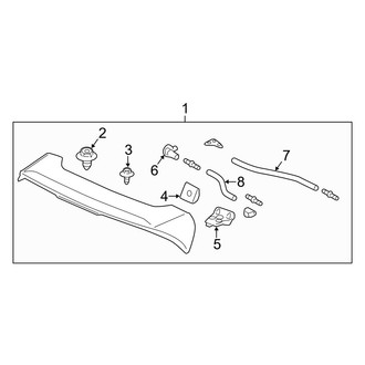 Acura OE - Lift Gate - Spoiler